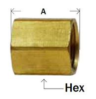 Inverted Flare Union Internal Diagram